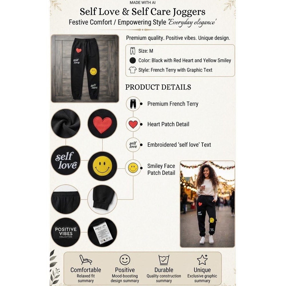 Phora Yours Truly -Self Love Self Care Sweatpants